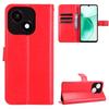 For ZTE Blade A35e PU Leather Case with Strap Crazy Horse Texture Phone Wallet Cover