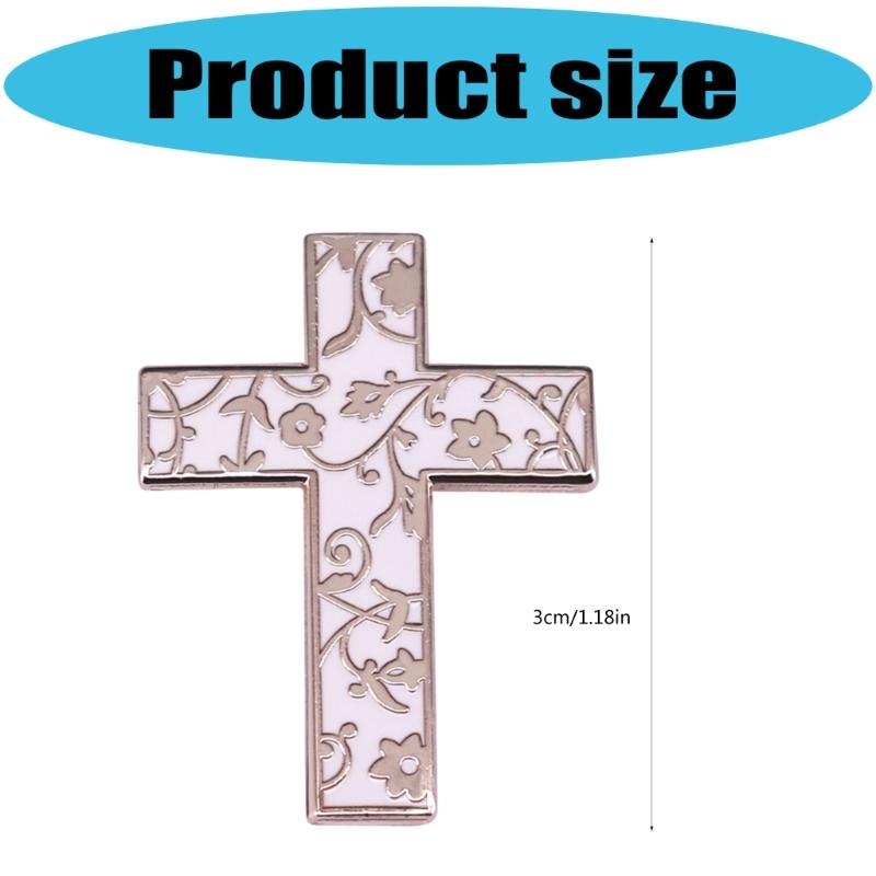 Sturdy Alloy Enamel Crosses Pin For Craft And Sewing Projects