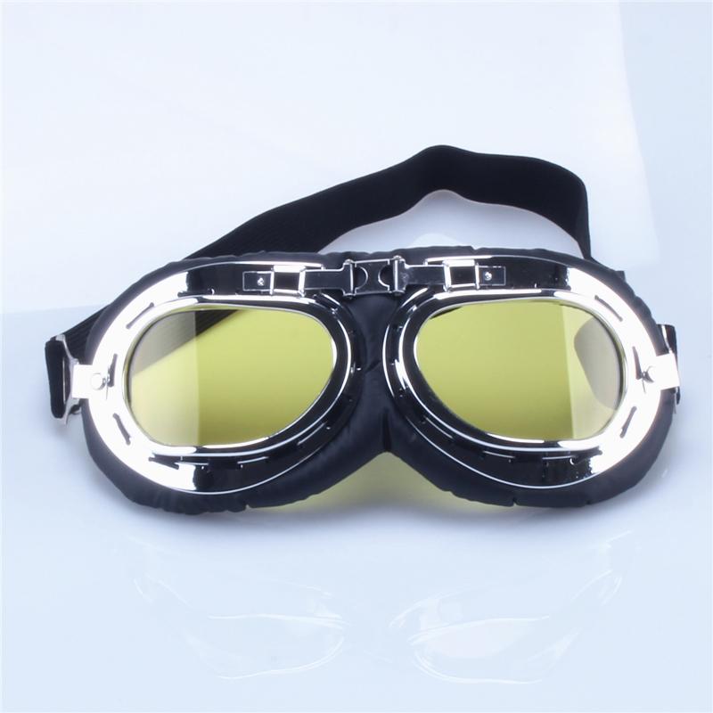 Motorcycle Goggles Glasses Vintage Motocross Classic Goggles Retro Pilot Cruiser  ATV Bike UV Protection Copper Har Gafas