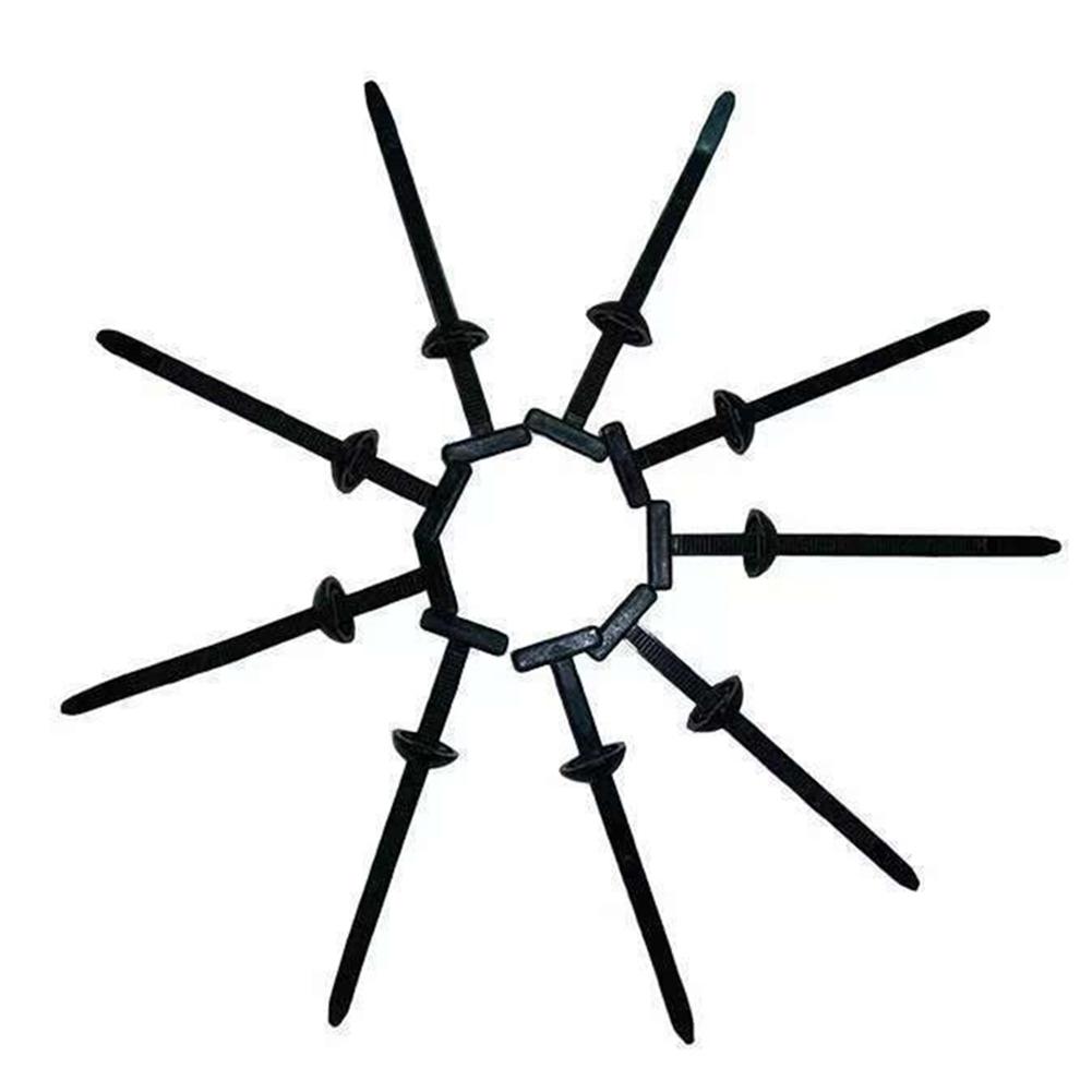 Nylon Universal Cable Tie Buckle with Pin & Button Design Plastic Cable Ties Fasteners Multipurpose for Car Daily Auto Fixing