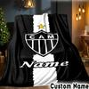 Custom Name Team Spirit Cam Unity Throws Blanket Flannel Blankets for Couch Bed Gifts for Men Women Picnic blanket Christmas fan gifts