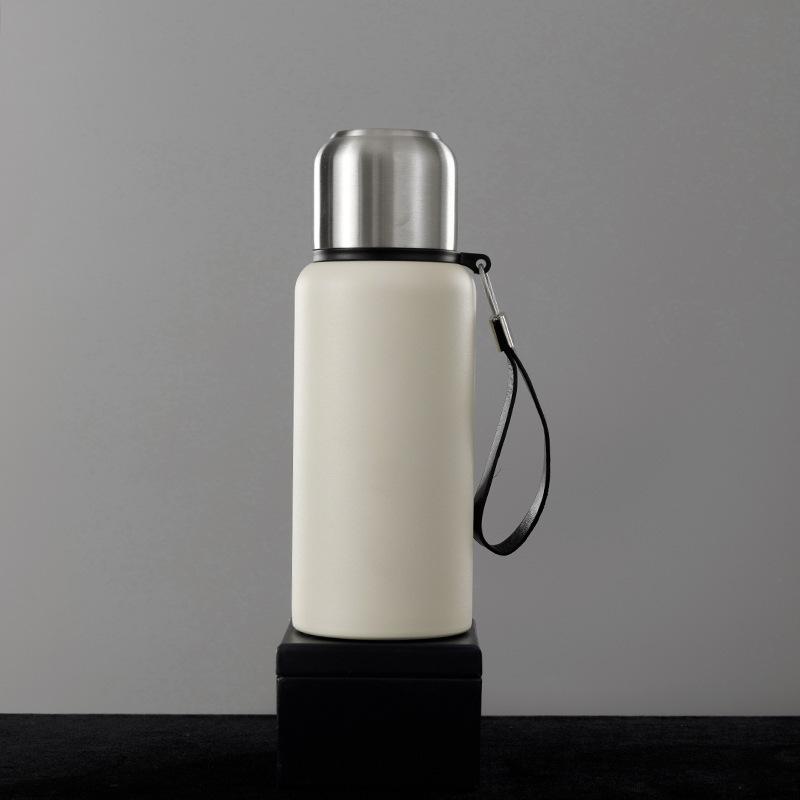 

Термос большой емкости 800 мл, термосы, портативная термос-чашка из нержавеющей стали, бутылка для воды, кружка для чая, офисный термос 800ml белый