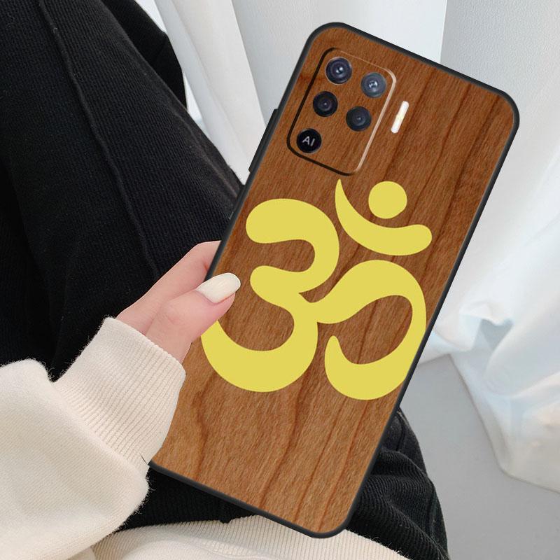 Yoga Om Hindu Symbol Case For Oppo A40 A60 A80 A5 Pro A15 A16 A17 A57 A77 A94 A74 A54 A76 A96 A18 A38 A58 A78 A98