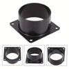 Black Square Bottom Flange  Connection of Inlet Outlet Ventilation System