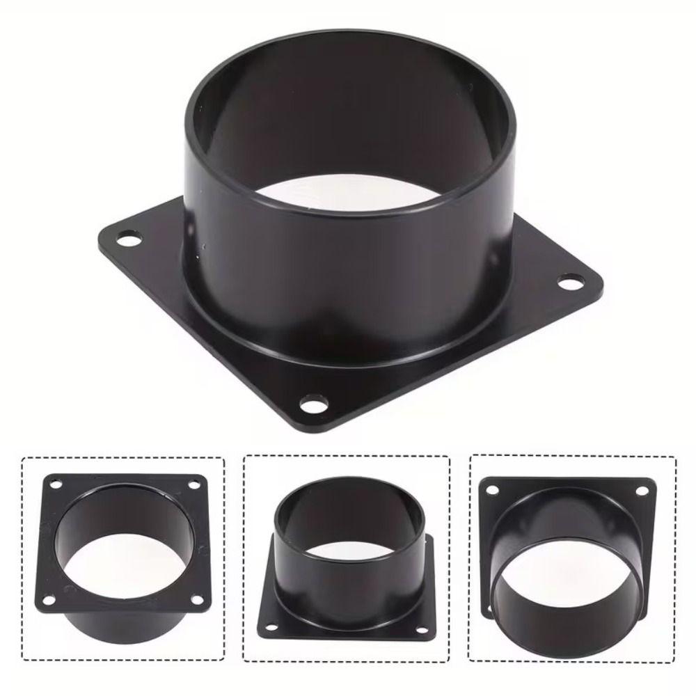 Black Square Bottom Flange Connection of Inlet Outlet Ventilation System