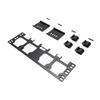 Toolbox Side Mount Bracket Aluminium Alloy Foldable Toolbox Side Bracket Replacement for Packout