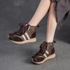 Fashion GKTINOO Genuine Leather Casual Sports Shoes Autumn Winter 2025 New Versatile Lightweight Comfortable And Lace Up Women's Shoes