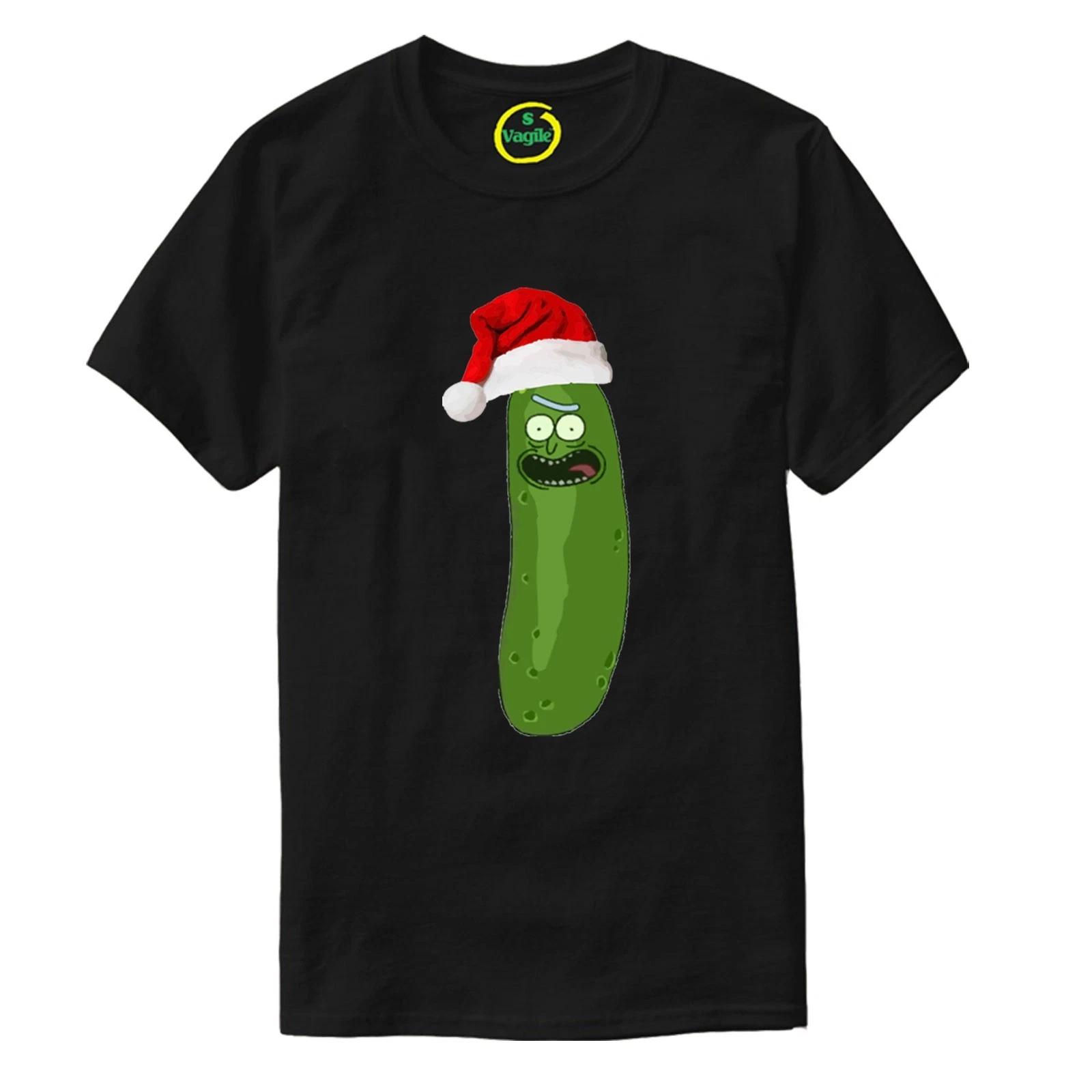 Rick & Morty Christmas T-Shirt, Santa Pickle Rick Festive Adult & Kids Tee Top 130