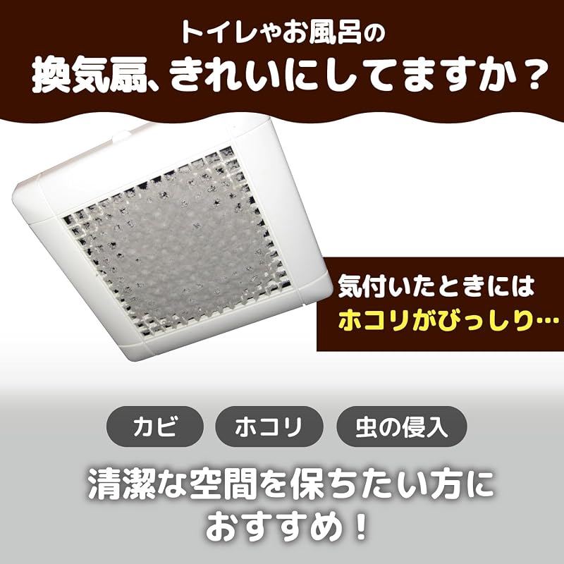 Toyo Aluminum Dust Removal Filter for Ventilation Fans, Toilets, Bathrooms, and Ventilation Openings - Easy To Apply - Approx. 20cm X 20cm - 3 Pieces