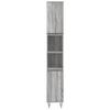 vidaXL Badschrank Grau Sonoma 30x30x190 cm Holzwerkstoff