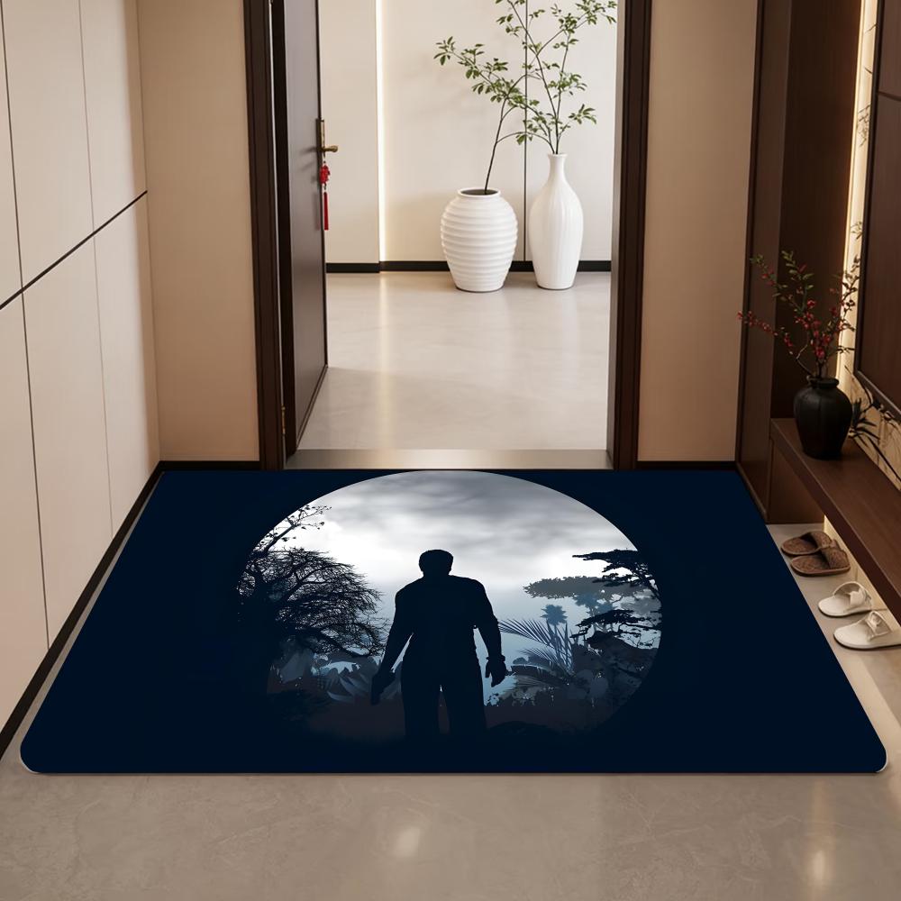 Game U-Uncharted Floor Mat Diatomite Bath Mat, Quick Dry Absorbent Non-Slip Door Mat
