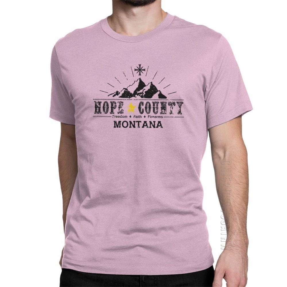 Far Cry T-Shirt Spiel John Seed Hope County Kreuz Mann T-Shirts Hipster 100% Baumwolle Kurze Ärmel T-Shirt Normale Kleidung