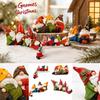 Christmas Snowman Figurine, Gnome Window Display Decoration for Miniature