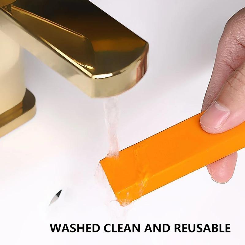 8*1.3* 2.5cm Reusable Scale Eraser/Anti-Scratch Mirror Faucet Rubber Brush/Multi-Purpose Kitchen Cookware Rust Removal Tool