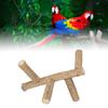 Wood Pet Parrot Perch Activity Standing Branches Toy Biting Playing Supply