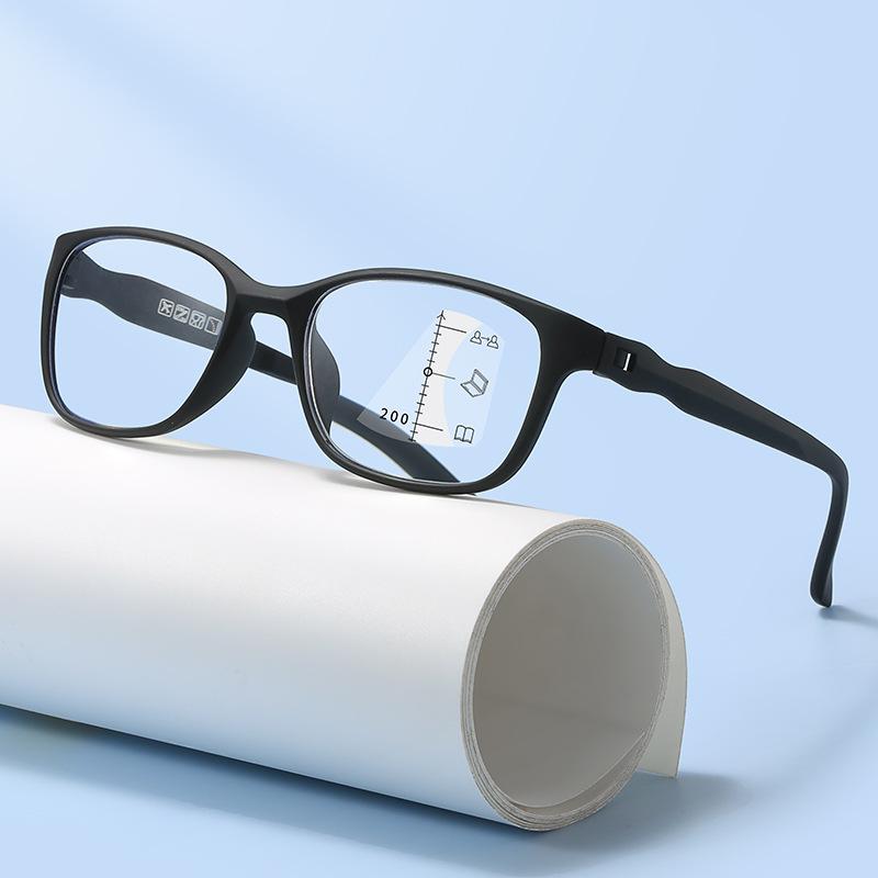 Screw-Free Fashion Progressive Multi-Focus Reading Glasses Ultra-Light Tr90 Anti-Blue Far And Near High Definition Reading Glasses