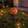 Resin Yard Figurine for Halloween Home Decoration, Textured Face Accent with Raised Character Form for Porch Garage and Lawn Placement