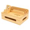 Bamboo Multi Devices Charging Station Charging Dock Stand Rack for Phone Tablet Watch