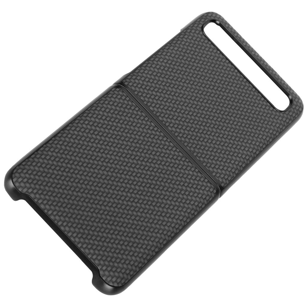 Carbon Fiber Textured Phone Case for Samsung Galaxy Z FLIP Smartphone with Flip Screen