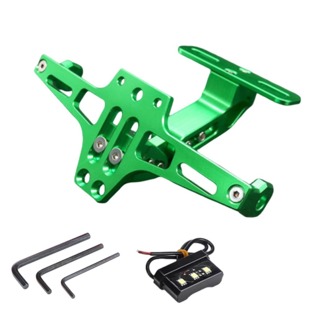 Adjustable License Plate Bracket Aluminum Zinc Zinc Alloy Turn Signal LED Lamp Holder Motorbike Parts
