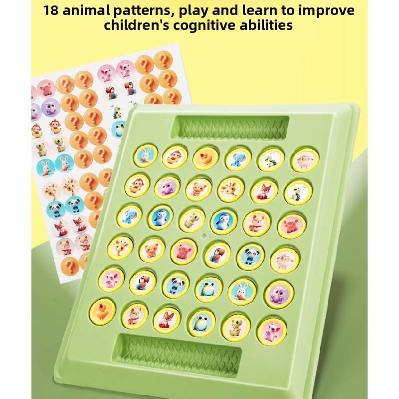 Jeu de Mémoire Flip Battle Pour Enfants Avec Motifs Dessinés Pour le Jeu Parent-Enfant