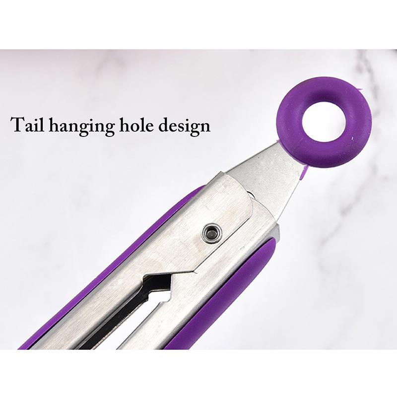 1pc Lebensmittelqualität Silikon Pasta Zange rutschfeste Edelstahl LebensmittBPA 1pc Lebensmittelqualität Silikon Pasta Zange rutschfeste Edelstahl LebensmittBPA