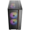 ANTEC FLUX REAR Mid Tower Case: A mid-tower PC case with a wooden front panel and a tempered glass side panel for enhanced cooling.