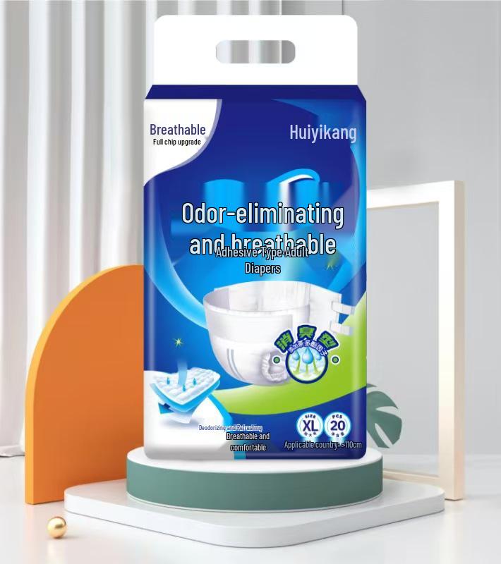 

Huiyikang Extra Large Deodorizing Breathable Adult Diapers for Elderly Incontinence - Unisex Anti-Leak Pads