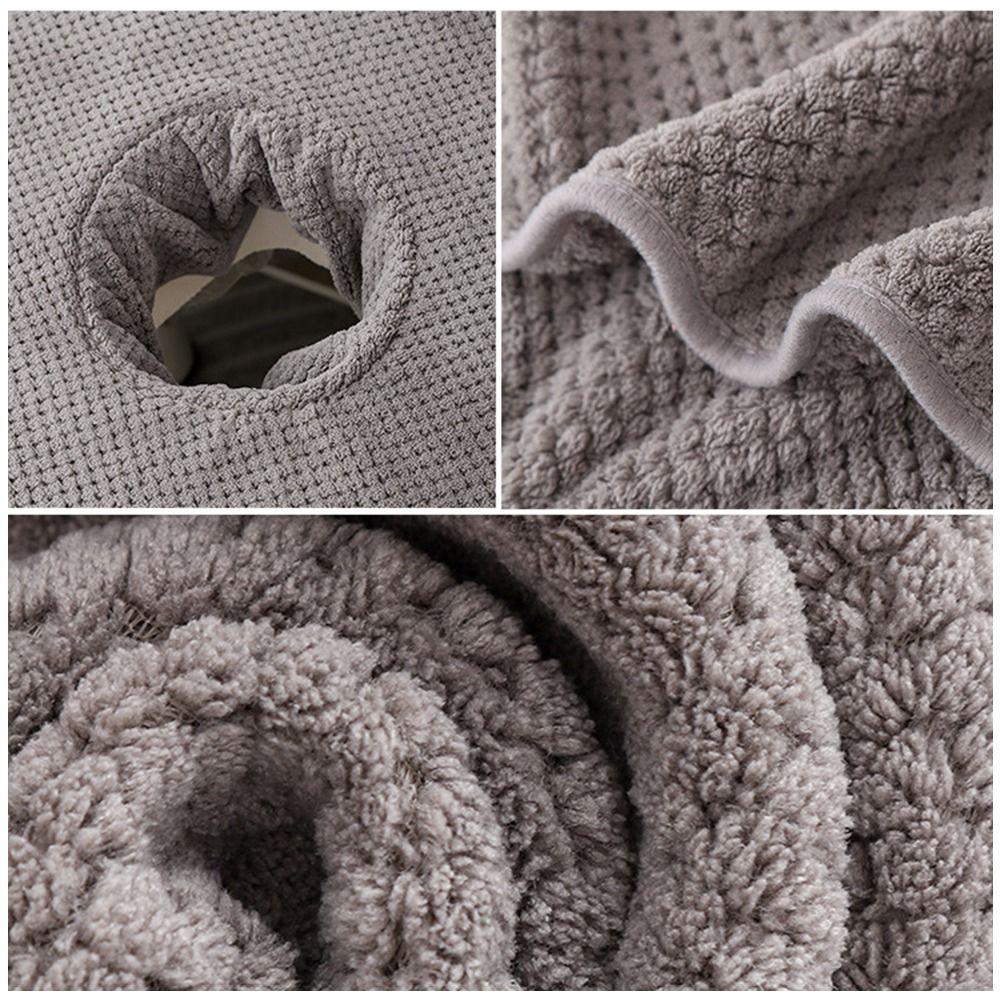 with Hole Beauty Salon Towel Thickened Headrest Pads Massage Face Towel  Home Accessories