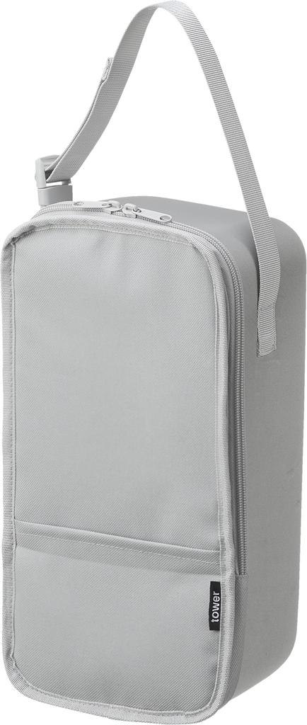 Yamazaki Steam Iron Storage Light W18 x D14 x H33cm Tower Handheld Storage Hanging 10137 Case, Gray, (excluding handles), Semi-Hard Case, Storage,