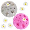 Kleine Gänseblümchen-Chrysanthemen-Silikonform für Kuchen, Dekoration, Fondant, Schokolade, Backform