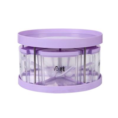 1 Set Gewürzregal-Organizer, platzsparend, belastbar, um 360 Grad drehbar, Gewürzhalter, Küchenablage für den Schreibtisch