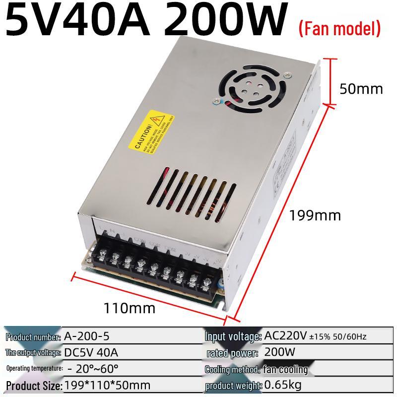 220V To 5V Power Supply Transformer for LED Display, 40A-80A (A-200W-5)