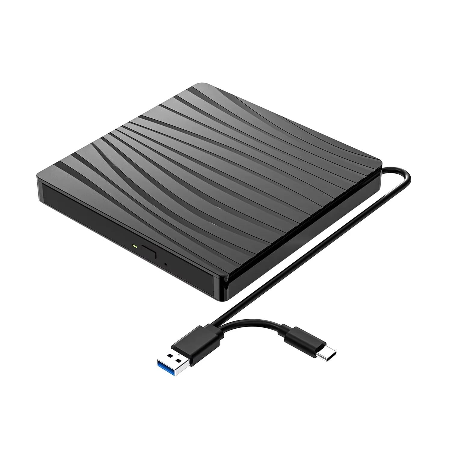 Внешний CD/DVD-привод для ноутбука, USB A/C 3.0 CD DVD-плеер, портативный RW-записывающее устройство, CD ROM-читатель/записывающее устройство, дубликатор дисков China Mainland дюна
