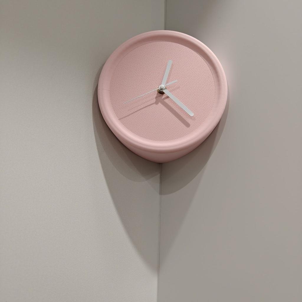 BEPAN Decorative Clock No Punching Inner and Outer Corners Living Room Simple Silent Wall Clock Sense of Technology Art Decoration