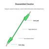 4mm Stackable Banana Plug with Safety Shroud & Spring-Retractable Nitrile Wire Test Lead