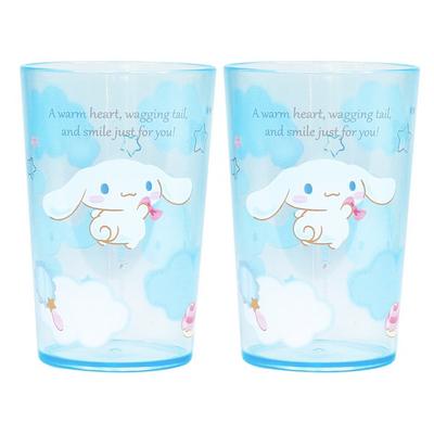 Lilpang Cinnamoroll Transparent Color Jumbo Cup, Mixed Colors, 2 Pieces, Popular Korean Parenting Items