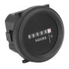 Round Hour Meter High Accuracy Quartz Mechanical Hour Meter for Engine Generator 6‑80VAC DC