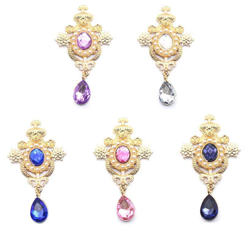 Water Drop Brooches Buttons Sewing Alloy Button Decor Accessories Diy Wedding