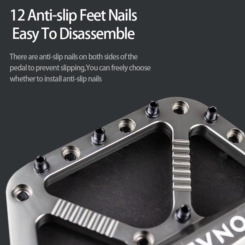 MTB Bicycle Pedal Titanium Non-Slip CNC 3 Bearing Aluminum Alloy Bike Pedals Cycling Foot Pedals for Mountain Bike Accessories