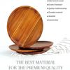 1 Pack Wooden Plate Round Wooden Plate Small Snacks Cake Dessert Plate Dinner Plate Gift Party Kitchen Tableware Accessories