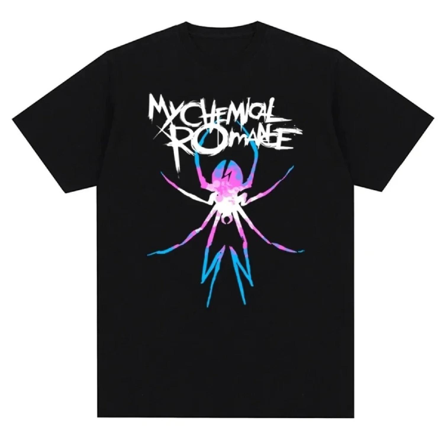 

Summer My Chemical Romance Mcr Band Women s T-Shirt Printed T-Shirt Casual Short Sleeve T-Shirt Streetwear T-Shirt XXXXXL чорний