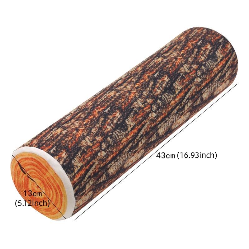 Cute Round Woods Grain Soft Plush Chair Seat Cushion Pillow New Fashion Stump Shaped Decorative Pillows  Home Car Decor Hot Sale