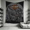 Harleydavidson Motorcycle Artwork Tapestry Fashion Print Background Cloth Wall Covering Decoration Soft Work Of Art