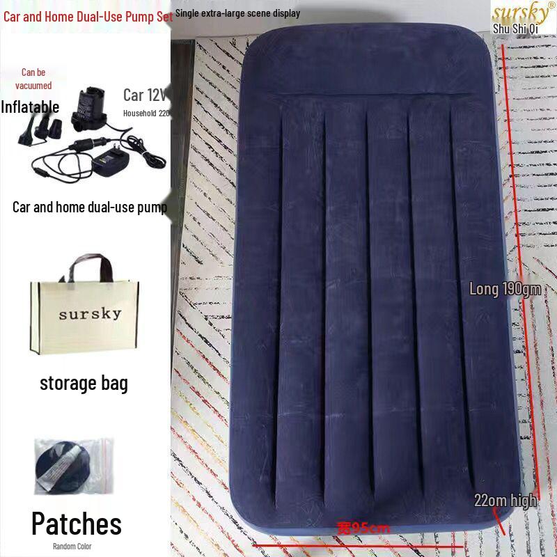 Einzelne faltbare aufblasbare Luftmatratze für Camping und Wohnheim