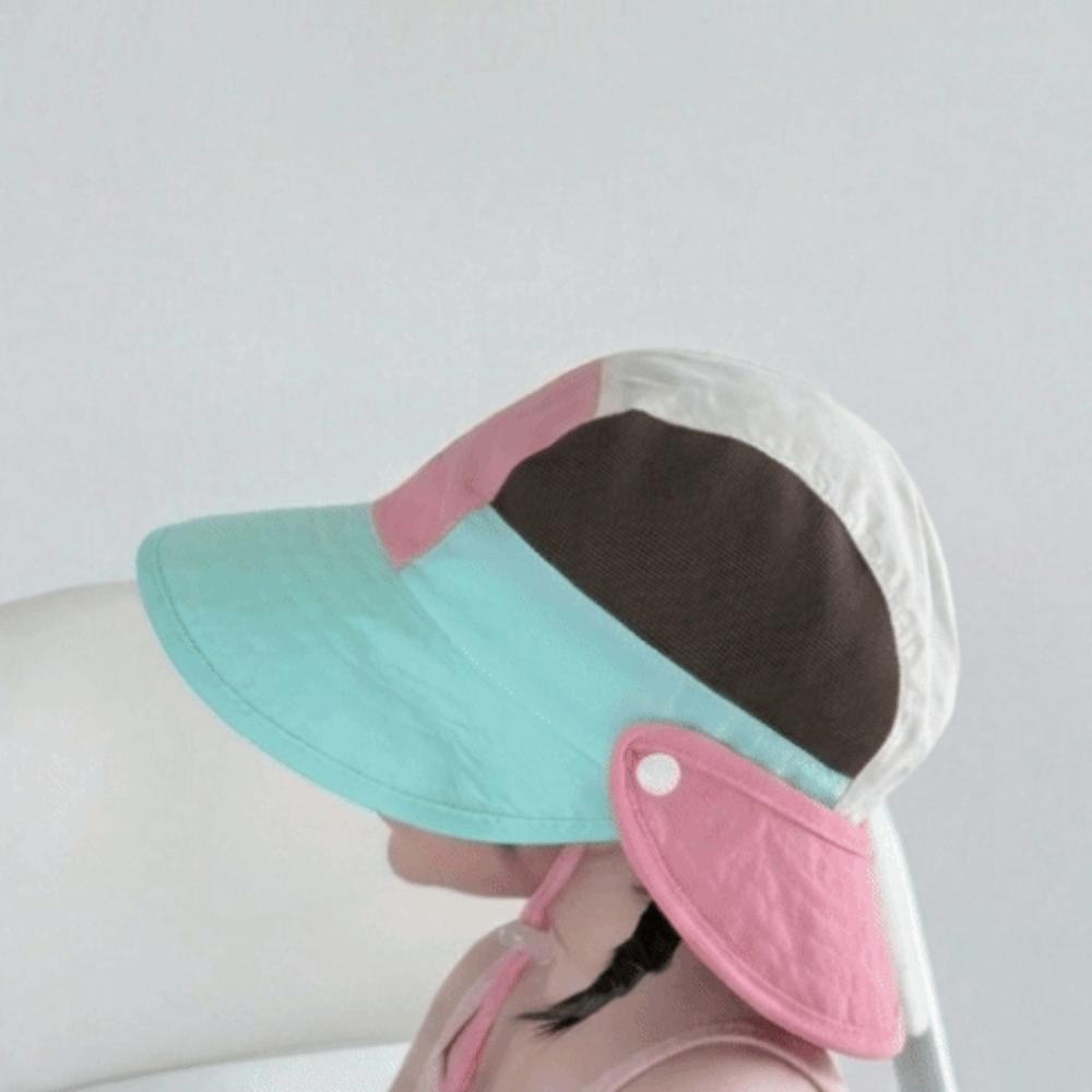 Macaron Color Children Sun Hat Breathable Detachable Cap Comfortable Quick-Dry Bucket Hat Boys