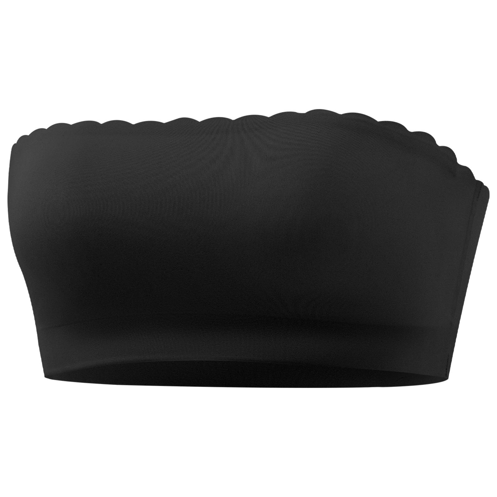 Женский легкий бесшовный бюстгальтер-бралетт с косточками, обеспечивающий комфортный подъем и поддержку 32 чёрный