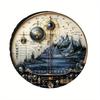 Cool, High-tech, And Mysterious Patterned Polyester Fiber Tire Cover (28/30/32/34 Inches), Spare Tire Cover, High Elasticity Des