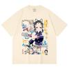 230 Gsm 100% Cotton Demon Slayer V16 Shinobu Print Unisex Heavy Cotton T Shirt