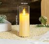 Acrylic Charging LED Electronic Candle Lamp Smokeless Candle for Wedding Atmosphere Lighting Festival Party Concert Decoration